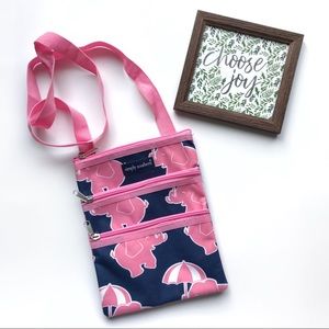 Simply Southern Elephant Print Canvas Crossbody